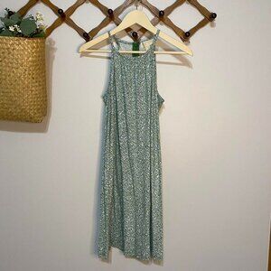 Michael Kors green floral dress, size medium